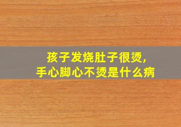 孩子发烧肚子很烫,手心脚心不烫是什么病