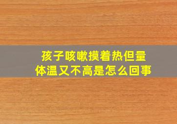 孩子咳嗽摸着热但量体温又不高是怎么回事