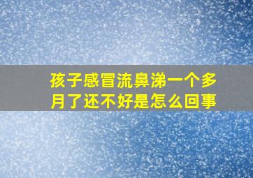 孩子感冒流鼻涕一个多月了还不好是怎么回事