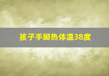 孩子手脚热体温38度