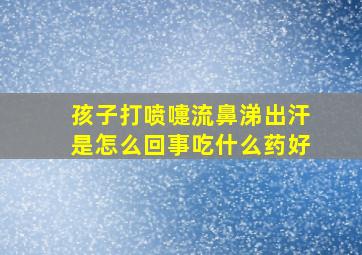 孩子打喷嚏流鼻涕出汗是怎么回事吃什么药好