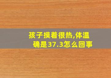 孩子摸着很热,体温确是37.3怎么回事