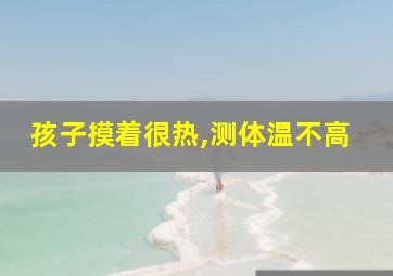 孩子摸着很热,测体温不高