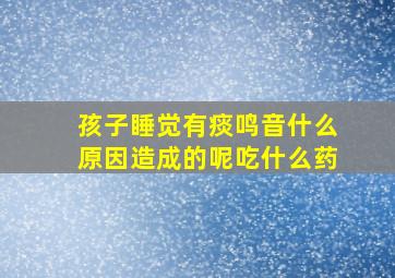 孩子睡觉有痰鸣音什么原因造成的呢吃什么药