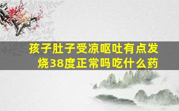 孩子肚子受凉呕吐有点发烧38度正常吗吃什么药