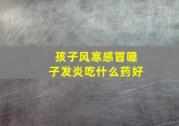 孩子风寒感冒嗓子发炎吃什么药好