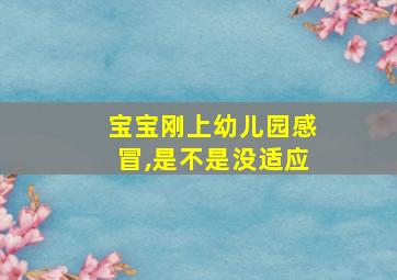 宝宝刚上幼儿园感冒,是不是没适应