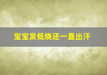 宝宝发低烧还一直出汗