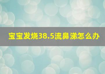 宝宝发烧38.5流鼻涕怎么办