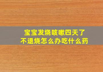 宝宝发烧咳嗽四天了不退烧怎么办吃什么药