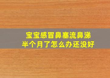 宝宝感冒鼻塞流鼻涕半个月了怎么办还没好