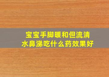 宝宝手脚暖和但流清水鼻涕吃什么药效果好