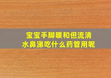 宝宝手脚暖和但流清水鼻涕吃什么药管用呢