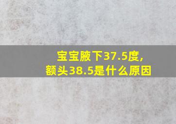 宝宝腋下37.5度,额头38.5是什么原因