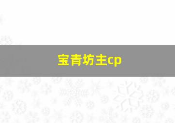 宝青坊主cp