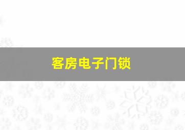 客房电子门锁