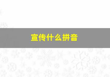 宣传什么拼音