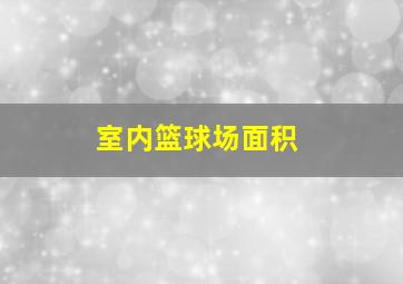 室内篮球场面积