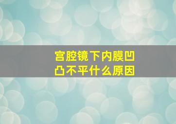 宫腔镜下内膜凹凸不平什么原因