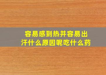 容易感到热并容易出汗什么原因呢吃什么药