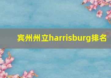 宾州州立harrisburg排名