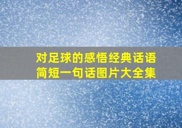 对足球的感悟经典话语简短一句话图片大全集