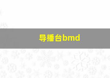 导播台bmd