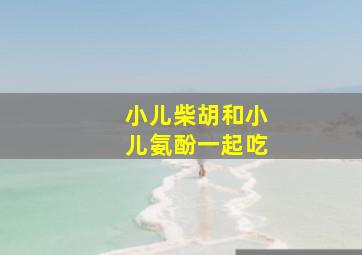 小儿柴胡和小儿氨酚一起吃