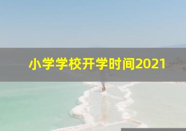 小学学校开学时间2021