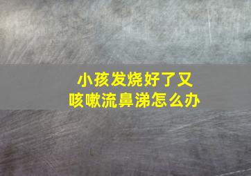 小孩发烧好了又咳嗽流鼻涕怎么办