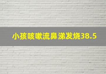 小孩咳嗽流鼻涕发烧38.5