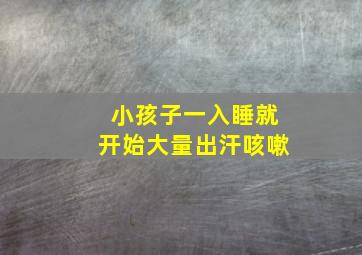 小孩子一入睡就开始大量出汗咳嗽