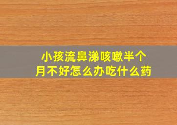 小孩流鼻涕咳嗽半个月不好怎么办吃什么药