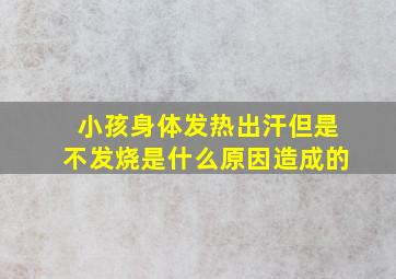 小孩身体发热出汗但是不发烧是什么原因造成的