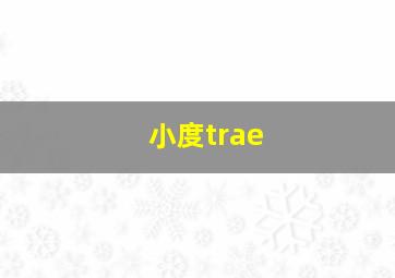 小度trae