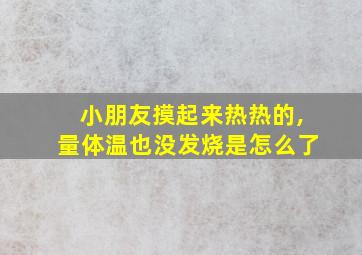 小朋友摸起来热热的,量体温也没发烧是怎么了