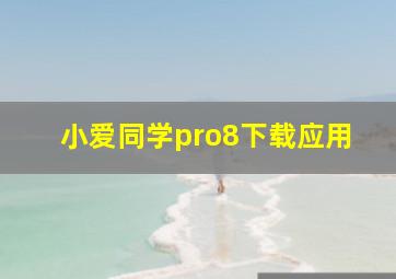 小爱同学pro8下载应用