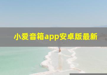 小爱音箱app安卓版最新