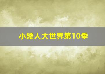 小矮人大世界第10季