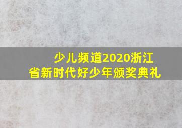 少儿频道2020浙江省新时代好少年颁奖典礼