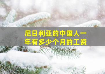 尼日利亚的中国人一年有多少个月的工资