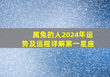 属兔的人2024年运势及运程详解第一星座