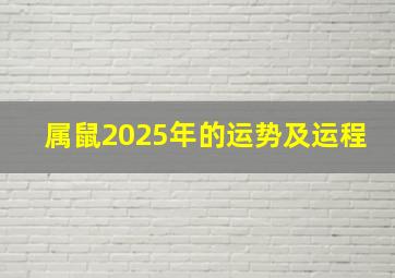 属鼠2025年的运势及运程