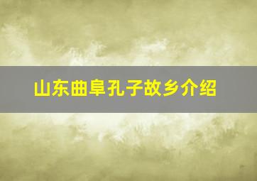 山东曲阜孔子故乡介绍