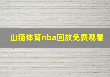 山猫体育nba回放免费观看