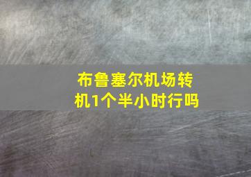 布鲁塞尔机场转机1个半小时行吗