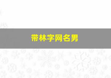 带林字网名男