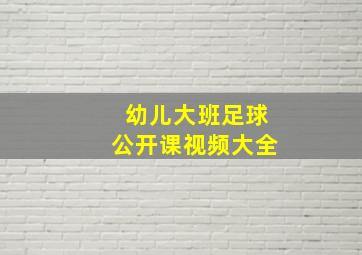 幼儿大班足球公开课视频大全