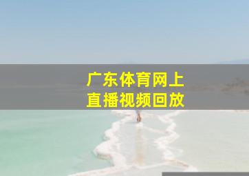 广东体育网上直播视频回放