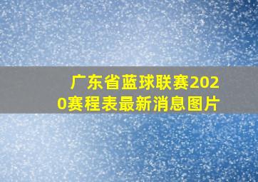 广东省蓝球联赛2020赛程表最新消息图片